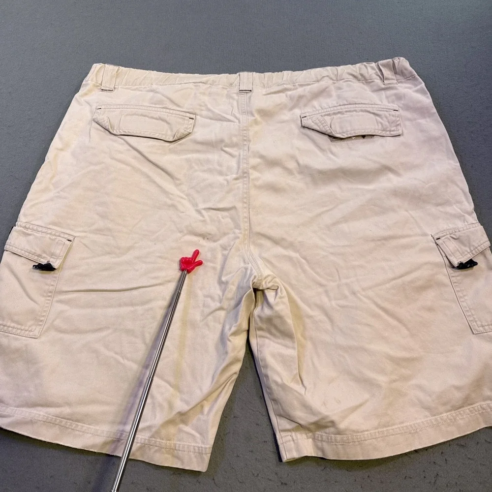 OP Ocean Pacific Men's 40 Cargo Shorts TAN BEIGE Multi-Pocket